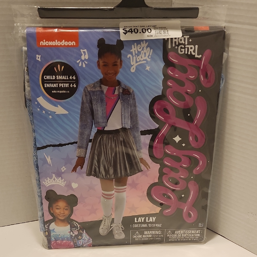 Nickelodeon Lay Lay Costume with Blue and Pink Accents